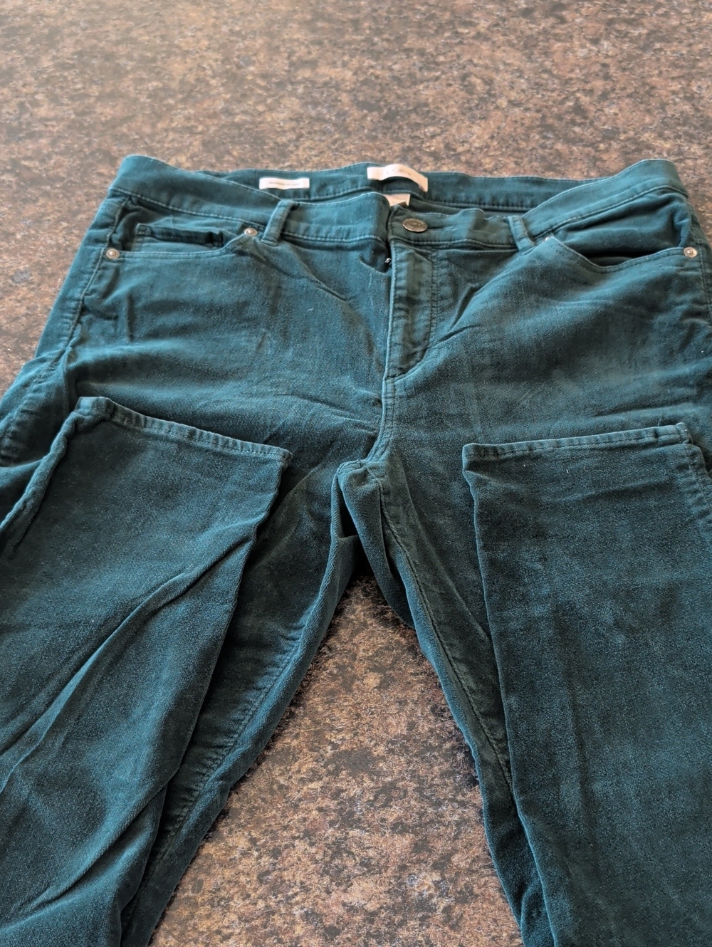 Women’s Deep Teal Corduroy Jeans - Classic Fit